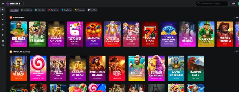 Wildies slots screenshot